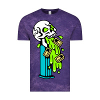 Cloud Purple skull pez Vintage Tee - linhVisuals