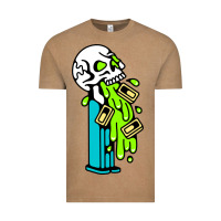 Vintage Coffee skull pez Vintage Tee - linhVisuals