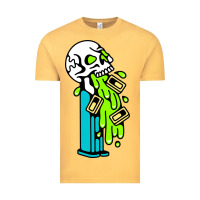Vintage Mustard skull pez Vintage Tee - linhVisuals