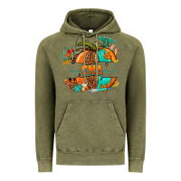 Vintage Olive cna pumpkin nurse Vintage Hoodie - NancyCooperArtShop