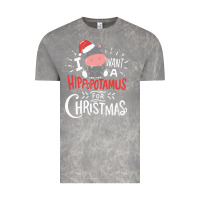 Cloud Rock i want hippopotamus for christmas hippo xmas gift Vintage Tee - linhVisuals