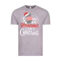 Vintage Zinc i want hippopotamus for christmas hippo xmas gift Vintage Tee - linhVisuals