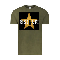 Vintage Olive rise up! hamilt musical broadway Vintage Tee - linhVisuals
