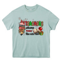 Teachers Always Make The Nice List Heavy Core Tee | Teevron