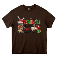 Chocolate Brown teachers always make the nice list Heavy Core Tee - MaliasSmallBusiness