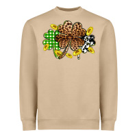 Mushroom St. Patrick's Day shamrocks Heavyweight Sweatshirt - OliviaCreatesArt
