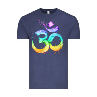 Vintage Denim womens om symbol   psy trance goa yoga meditation buddhism buddhist v Vintage Tee - linhVisuals