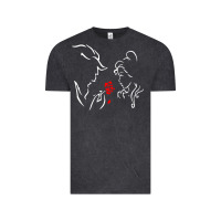Vintage Black beauty the beast love Vintage Tee - linhVisuals