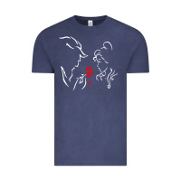 Vintage Denim beauty the beast love Vintage Tee - linhVisuals