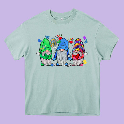 Autism Gnome Heavy Core Tee Designed By Jahusdesignshop