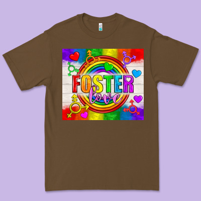 Foster Love Lgbtq+ Tumbler Premium Tee Designed By Bundleandbundleshop