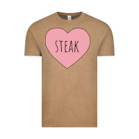 Vintage Coffee i heart steak Vintage Tee - linhVisuals