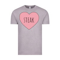 Vintage Zinc i heart steak Vintage Tee - linhVisuals
