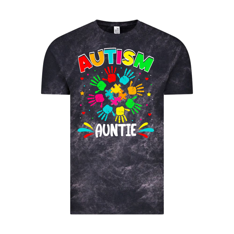 Autistic Auntie Puzzle Support Family Autism Awareness Sweatshirt Vintage Tee by linhVisuals | Teevron
