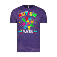 Cloud Purple autistic auntie puzzle support family autism awareness sweatshirt Vintage Tee - linhVisuals