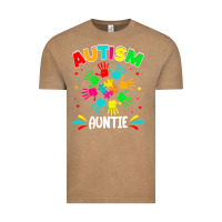 Vintage Coffee autistic auntie puzzle support family autism awareness sweatshirt Vintage Tee - linhVisuals