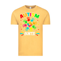 Vintage Mustard autistic auntie puzzle support family autism awareness sweatshirt Vintage Tee - linhVisuals