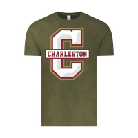 Vintage Olive charleston cougars Vintage Tee - linhVisuals