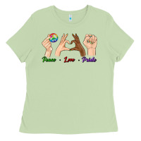 Matcha Peace Love Pride Ladies Tee - BundleAndBundleShop