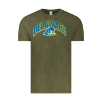 Vintage Olive delaware blue hens Vintage Tee - linhVisuals