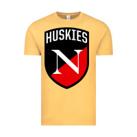 Vintage Mustard northeastern huskies Vintage Tee - linhVisuals