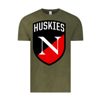 Vintage Olive northeastern huskies Vintage Tee - linhVisuals
