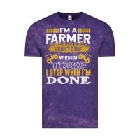 Cloud Purple farmer Vintage Tee - linhVisuals