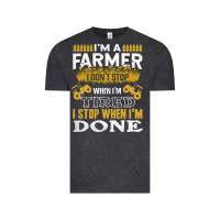 Vintage Black farmer Vintage Tee - linhVisuals