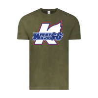 Vintage Olive Kalamazoo ice hockey Vintage Tee - linhVisuals