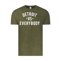 Vintage Olive det roit vs everybody Vintage Tee - linhVisuals