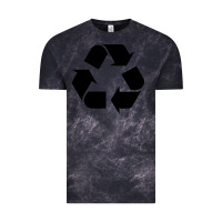 Cloud Black Recycle Vintage Tee - linhVisuals