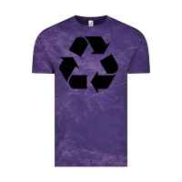 Cloud Purple Recycle Vintage Tee - linhVisuals