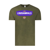 Vintage Olive LSU Louisianimals Vintage Tee - linhVisuals