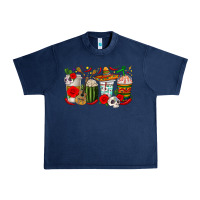 Navy Hispanic Heritage Month Coffee Cups Urban Heavy Tee - texasbilliewilder