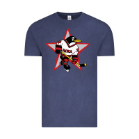 Vintage Denim Red Penguin 1990's Russian Vintage Tee - linhVisuals