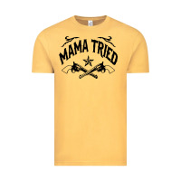Vintage Mustard mama tried guns Vintage Tee - linhVisuals