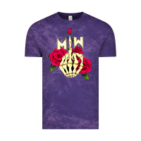 Cloud Purple motionless in white Vintage Tee - linhVisuals