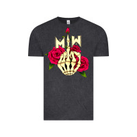 Vintage Black motionless in white Vintage Tee - linhVisuals