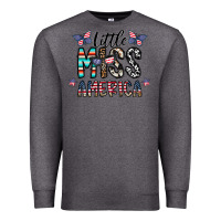 Charcoal Heather little miss america Premium Sweatshirt - CowhideDigitalArt