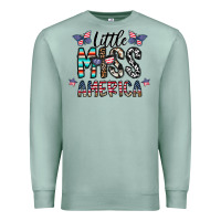 Seafoam little miss america Premium Sweatshirt - CowhideDigitalArt