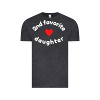 Vintage Black funny 2nd second child   daughter for 2nd favorite kid sweatshirt Vintage Tee - linhVisuals