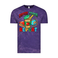 Cloud Purple coffee teach repeat Vintage Tee - NancyCooperArtShop