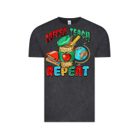 Vintage Black coffee teach repeat Vintage Tee - NancyCooperArtShop