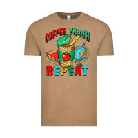 Vintage Coffee coffee teach repeat Vintage Tee - NancyCooperArtShop