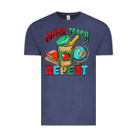 Vintage Denim coffee teach repeat Vintage Tee - NancyCooperArtShop