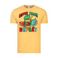 Vintage Mustard coffee teach repeat Vintage Tee - NancyCooperArtShop