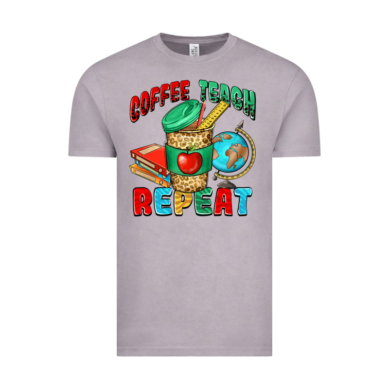 Coffee Teach Repeat Vintage Tee by NancyCooperArtShop | Teevron