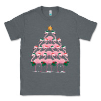 Charcoal Heather Christmas Tree Flamingo Classic Tee - Bettercallsaul