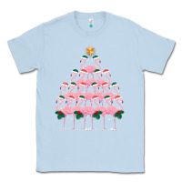 Dusty Blue Christmas Tree Flamingo Classic Tee - Bettercallsaul