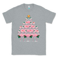 Heather Grey Christmas Tree Flamingo Classic Tee - Bettercallsaul